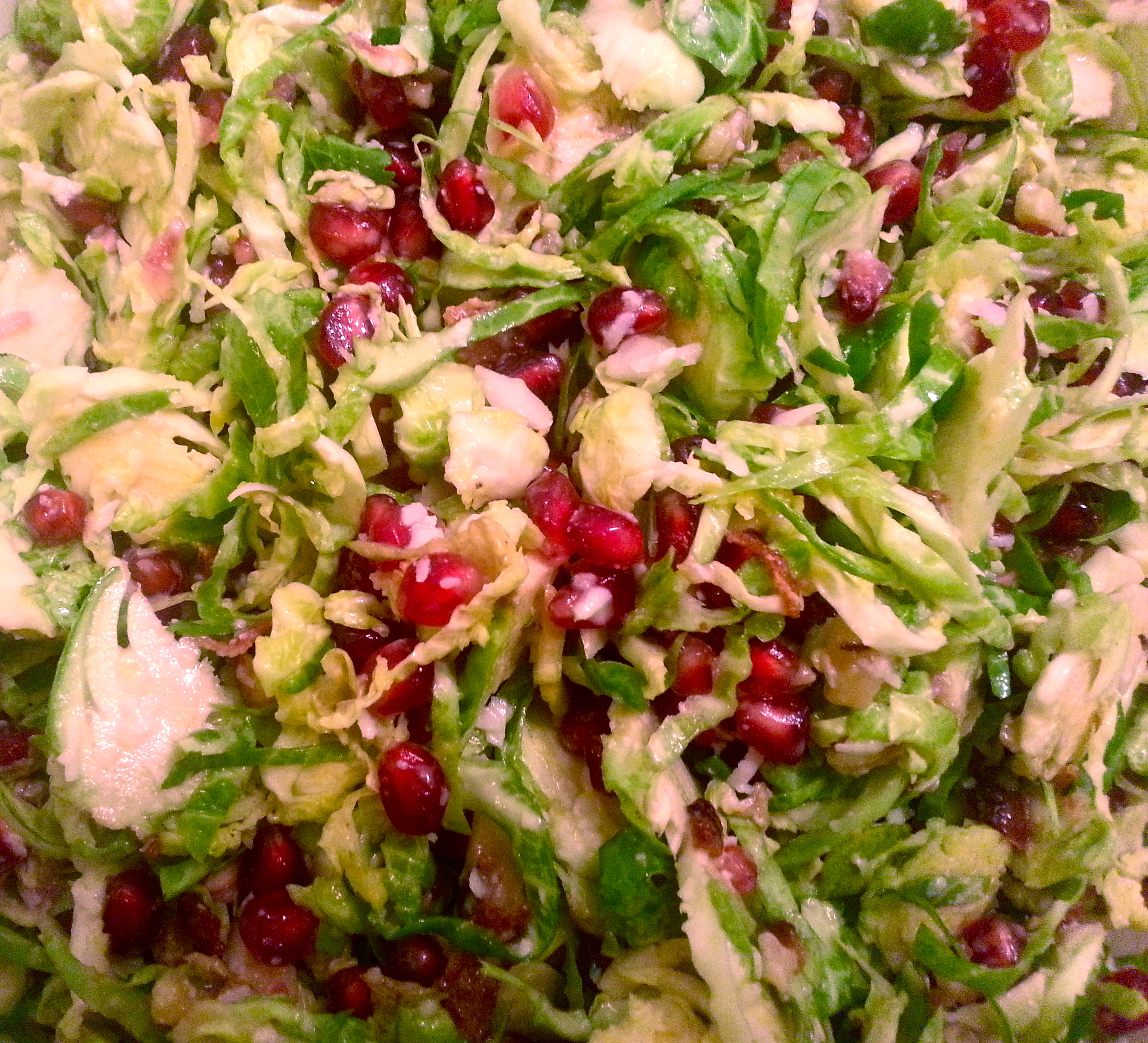 Pomegranate Brussel Sprout Salad | Simply Scrumptious by Sarah