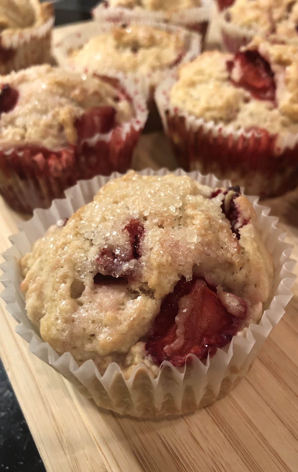 Strawberry Breakfast Muffins | Simply Scrumptious by Sarah