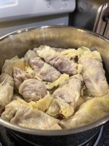Lahana (Syrian Meat and Rice Stuffed Cabbage) - Simply Scrumptious by Sarah